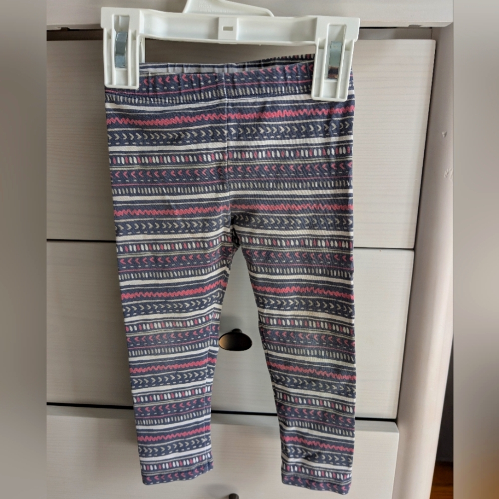 H&M patterned leggings, 12-18 months